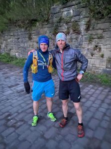 Stephen & Ed at the finish - 4.50am